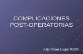 Complicaciones post operatorias
