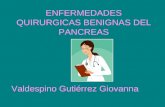 Enfermedades  Qx benignas del pancreas