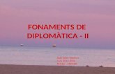 Fonaments de Diplomàtica II. Curs 2011_2012