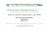 Sintesis informativa 0809 2011