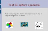 Test básico de cultura española