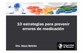 10 estrategias para prevenir errores de medicación