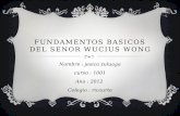 Fundamentos basicos del senor wucius wong