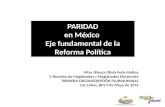 Paridad en México 2014 / Primera Circunscripción Plurinominal