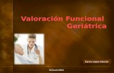 Valoración funcional geriatrica