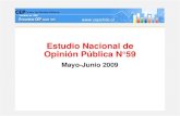 Encuesta CEP Mayo - Junio 2009