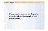 El stock de capital en España y su distribución territorial, 1964-2002