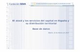 El stock y los servicios del capital en España y su distribución territorial (2009)