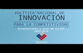 Presentación del ministro  de Economía, Hugo Lavados, de la Política Nacional de Innovación para la Competitividad