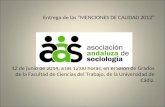 Mención de Calidad de la Asociación Andaluza de Sociología 2012