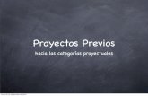 Categorias y proyectos previos