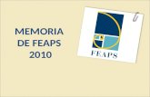 Memoria FEAPS 2010
