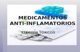 Toxicidad de medicamentos antiinflmatorios