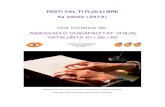 Associació Discapacitat Visual Catalunya-Festival Tiflollibre 2012-Dossier