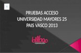 Pruebas Acceso Universidad Pais Vasco 2013 en Bilbao Formacion