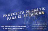 Propuesta De Tic Para El Ecuador