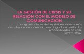 La gestón de crisis y su relación con el modelo comunicación