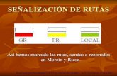 Rutas en Morcín y Riosa: señalización.