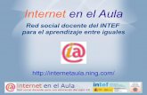 Internet en el aula: Red social docente del INTEF para el aprendizaje entre iguales