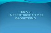 Tema 6 la electricidad y el magnetismo