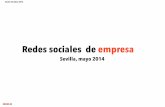 Charla redes sociales empresa Andalucía Emprende mayo 2014