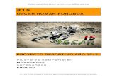 PROYECTO DEPORTIVO AÑO 2012 - ÓSCAR ROMÁN FORONDA
