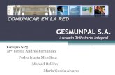 Auditoría de Comunicación en la Red: GESMUNPAL S.A. Servicios de Asesoria Tributaria