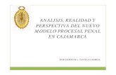 Analisis, Realidad De Nuevo Código Penal en Cajamarca
