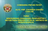 PNP Payet / Independencia, Gestión para mejorar la Seguridad Ciudadana