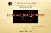 Matemática en la música (presentación)
