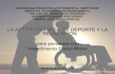 Cottolengo y la Actividad  Física y Deportiva En la  Discapacidad Motora.