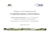 Comunicaciones electrónicas en Internet