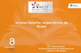 Acceso Abierto: experiencia de Brasil