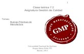 Gestion de Calidad  7-2 GMP medicinas 1