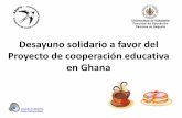 Desayuno Solidario a favor del Proyecto de Cooperación Educativa en África (Ghana) de Adepu