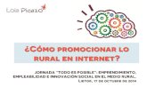 ¿Cómo promocionar lo rural en internet?