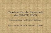 Celebración de resultado SIMCE 2009