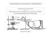 Nubes De Etiquetas Programas  Elecciones Galicia 2009