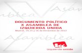 Documento politico X Asamblea IU