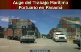 Auge del trabajo marítimo portuario en panamá