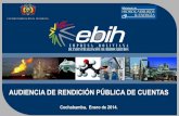 Presentación Empresa Boliviana de Industrialización de Hidrocarburos (EBIH) - Audiencia Pública enero 2014