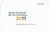 Presentación Presidente - Junta General de Accionistas Abertis 2011