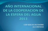 Año Internacional 2013 de la Cooperacion de la Esfera del Agua
