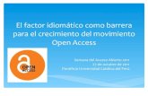 El factor idiomático como barrera para el crecimiento del movimiento Open Access