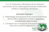 Evaluación y monitoreo de los impactos potenciales de los cultivos genéticamente modificados (cgm) en organismos no blanco