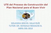 Diapositivas del proceso de construcción del plan nacional para el buen vivir