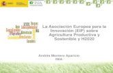 20130925 H2020 Girona Andrés Montero: Asociaciones europeas para la innovación. eip de agricultura sostenible y su conexión con h2020