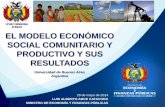 El Modelo Económico Social Comunitario y Productivo y sus Resultados - Universidad de Buenos Aires