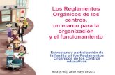 Estructura y participación de la familia en los Reglamentos Orgánicos de los Centros educativos