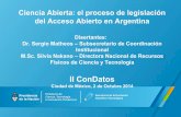 Ciencia Abierta: el proceso de legislación del Acceso Abierto en Argentina